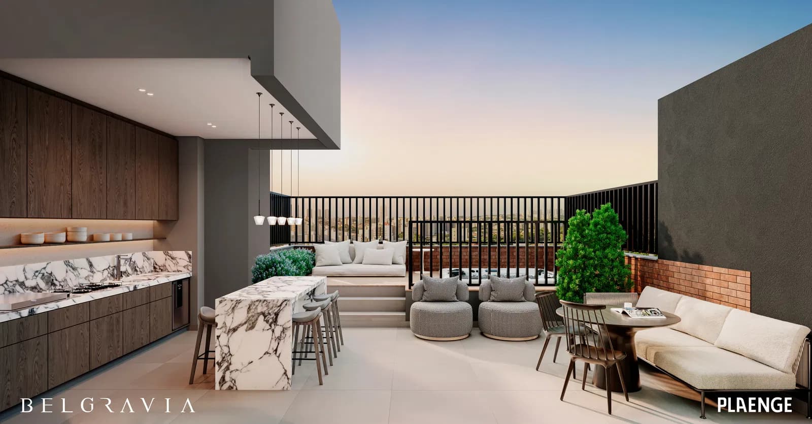 Terraço penthouse — Belgravia by Plaenge